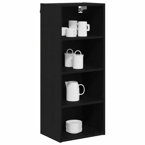 Viseći ormarić Crni hrast 40 x 29,5 x 100 cm Konstruirano drvo - Crni hrast 1x viseća vitrina (4 police) 40 cm široka 100 cm vis Cijena
