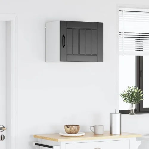 Ormar za Zid LUCCA Crna 50 x 31 x 40 cm Konstruirano drvo - Crna 1x zidni ormarić (1 vrata) 50 cm širok 40 cm visok Cijena