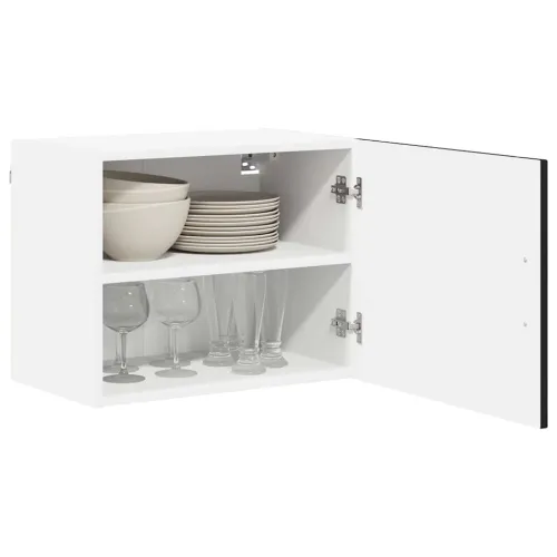 Ormar za Zid LUCCA Crna 50 x 31 x 40 cm Konstruirano drvo - Crna 1x zidni ormarić (1 vrata) 50 cm širok 40 cm visok Cijena