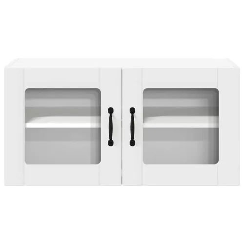 Zidni stakleni ormarić LUCCA Bijela 80 x 31 x 40 cm - Bijela 1x stakleni ormar za zid (2 vrata) širine 80 cm i visine 40 cm Cijena