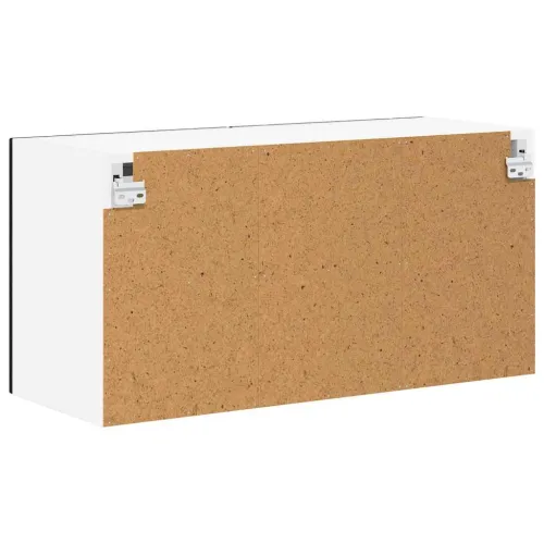 Zidni stakleni ormarić LUCCA Crni hrast 80 x 31 x 40 cm - Crni hrast 1x stakleni ormar za zid (2 vrata) širine 80 cm i visine 40 Cijena
