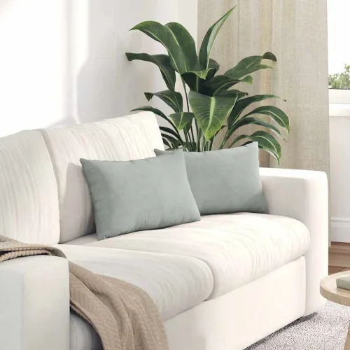 Jastučići za sofu 2 pcs Svjetlosiva 50 x 30 cm Kordura tekstil - Svjetlosiva 30 x 50 cm Cijena