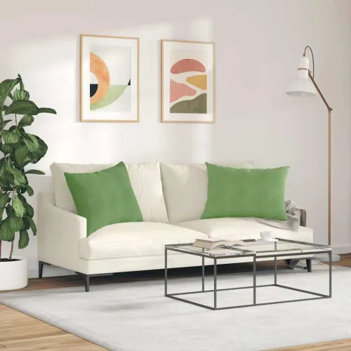 Jastučići za sofu 2 pcs Svijetlo zelena 70 x 50 cm - Svijetlo zelena 50 x 70 cm Cijena