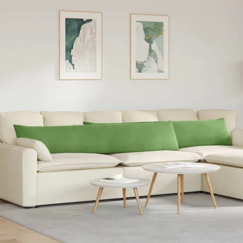 Jastučići za sofu 2 pcs Svijetlo zelena 200 x 40 cm - Svijetlo zelena 40 x 200 cm Cijena