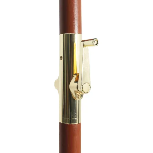 Suncobran s drvenim stupom 300 x 258 cm plavi - Plava Cijena