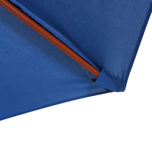 Suncobran s drvenim stupom 300 x 258 cm plavi - Plava Cijena