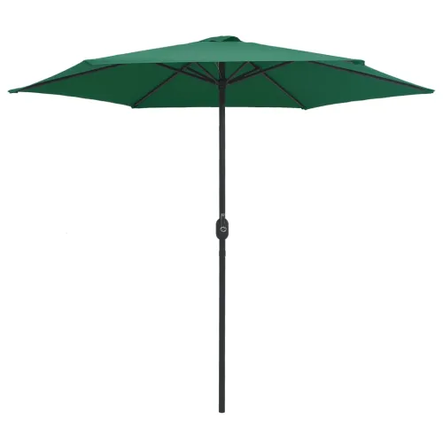 Vrtni suncobran s aluminijskim stupom 270 x 246 cm zeleni - Zelena Cijena