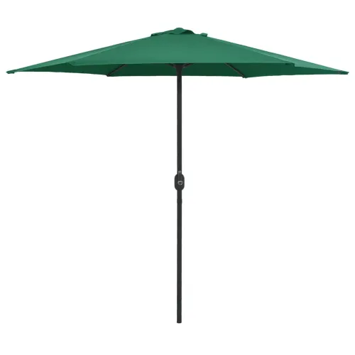 Vrtni suncobran s aluminijskim stupom 270 x 246 cm zeleni - Zelena Cijena