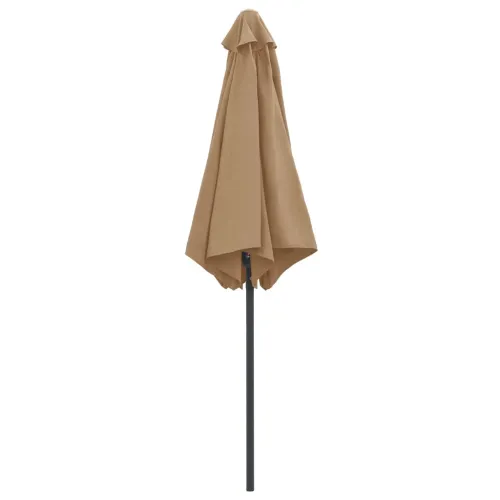Vrtni suncobran s aluminijskim stupom 270 x 246 cm smeđesivi - Sivo-smeđa Cijena
