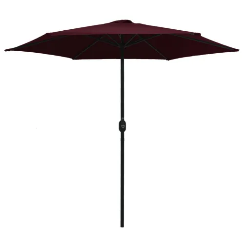 Vrtni suncobran s aluminijskim stupom 270 x 246 cm bordo - Bordo crvena Cijena