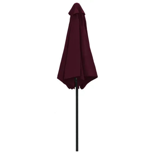 Vrtni suncobran s aluminijskim stupom 270 x 246 cm bordo - Bordo crvena Cijena