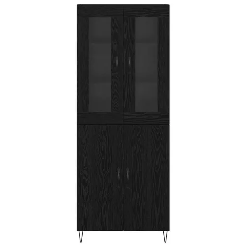 Kuhinjski ormarić Bijeli i crni hrast 69,5 x 34 x 180 cm - Crni hrast 2 vrata Cijena