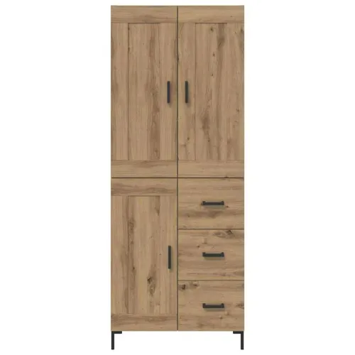 Kuhinjski ormarić 2 kom. Umjetnički hrast 69,5 x 34 x 180 cm - hrast artisan 1 drvena vrata 3 ladice Cijena