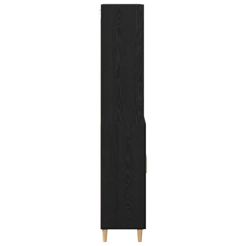Kuhinjski ormarić Crni hrast 69,5 x 32,5 x 180 cm Konstruirano drvo - Crni hrast 2 vrata Cijena