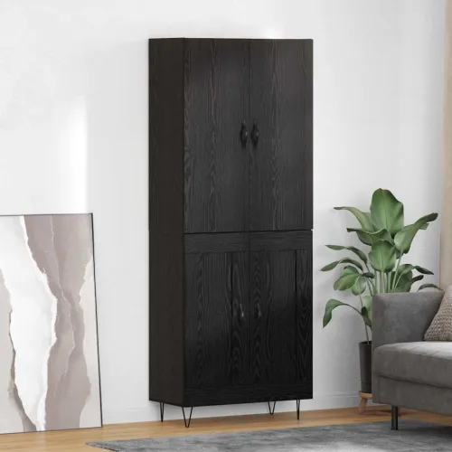 Kuhinjski ormarić 2 kom. Crni hrast 69,5 x 34 x 180 cm - Crni hrast 2 drvena vrata Cijena