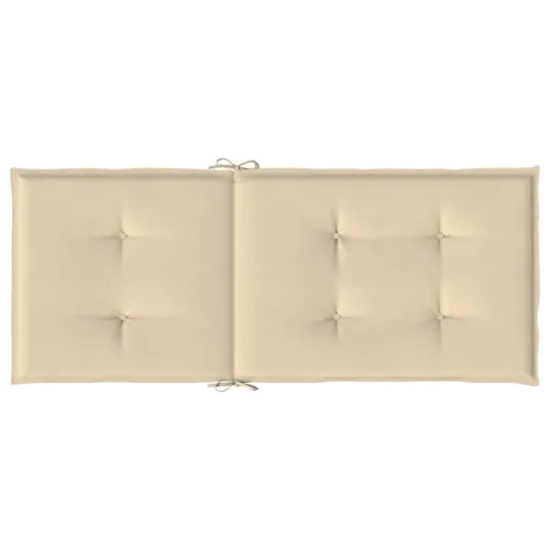 Jastuci za vrtne stolice 4 kom bež 120 x 50 x 3 cm od tkanine - Bež 120 x 50 x 3 cm 4 Cijena