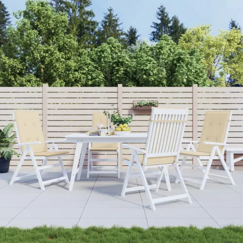 Jastuci za vrtne stolice 4 kom bež 120 x 50 x 3 cm od tkanine - Bež 120 x 50 x 3 cm 4 Cijena