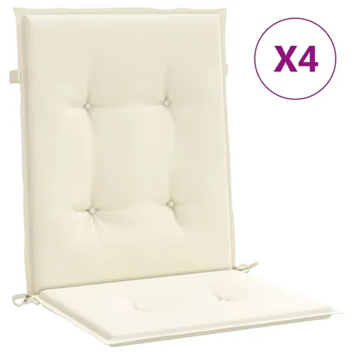 Jastuci za vrtne stolice 4 kom krem 100 x 50 x 2 cm od tkanine - Krem 100 x 50 x 2 cm 4 Cijena