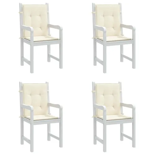 Jastuci za vrtne stolice 4 kom krem 100 x 50 x 2 cm od tkanine - Krem 100 x 50 x 2 cm 4 Cijena
