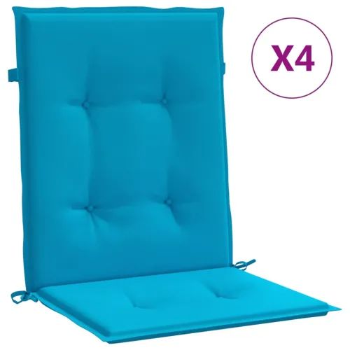 Jastuci za vrtne stolice 4 kom plavi 100 x 50 x 3 cm od tkanine - Plava 100 x 50 x 3 cm 4 Cijena