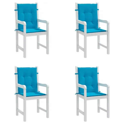 Jastuci za vrtne stolice 4 kom plavi 100 x 50 x 3 cm od tkanine - Plava 100 x 50 x 3 cm 4 Cijena