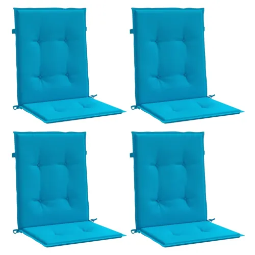 Jastuci za vrtne stolice 4 kom plavi 100 x 50 x 3 cm od tkanine - Plava 100 x 50 x 3 cm 4 Cijena