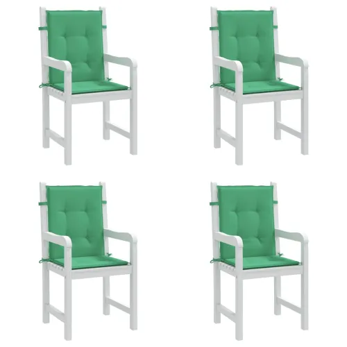 Jastuci za vrtne stolice 4 kom zeleni 100x50x3 cm od tkanine - Zelena 100 x 50 x 3 cm 4 Cijena