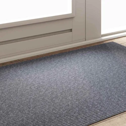 Tepih trkač Svijetlo siva 100 x 150 cm tkanina - Svjetlosiva 100 x 150 cm Cijena