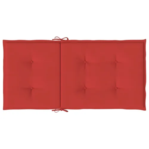 Jastuci za vrtne stolice 4 kom crveni 100x50x3 cm od tkanine - Crvena 100 x 50 x 3 cm 4 Cijena