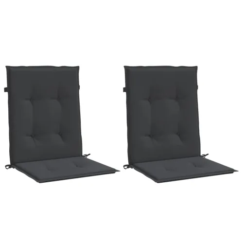 Jastuci za vrtne stolice 2 kom crni 100 x 50 x 3 cm od tkanine - Crna 100 x 50 x 3 cm 2 Cijena
