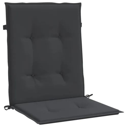 Jastuci za vrtne stolice 2 kom crni 100 x 50 x 3 cm od tkanine - Crna 100 x 50 x 3 cm 2 Cijena