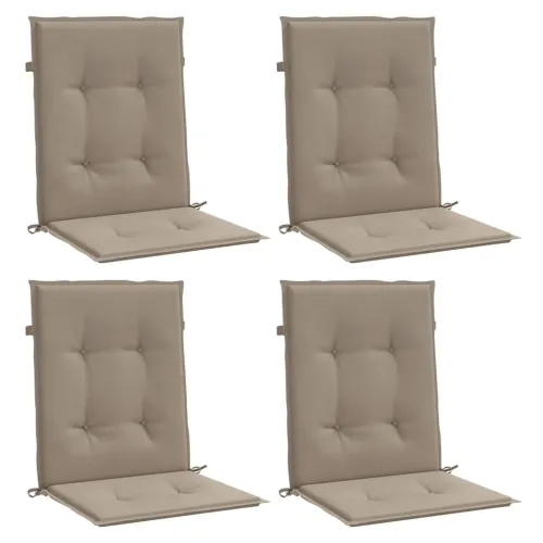 Jastuci za vrtne stolice 4 kom smeđesivi 100x50x3 cm od tkanine - Sivosmeđa 100 x 50 x 3 cm 4 Cijena