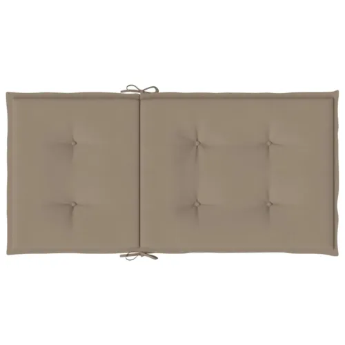 Jastuci za vrtne stolice 4 kom smeđesivi 100x50x3 cm od tkanine - Sivosmeđa 100 x 50 x 3 cm 4 Cijena