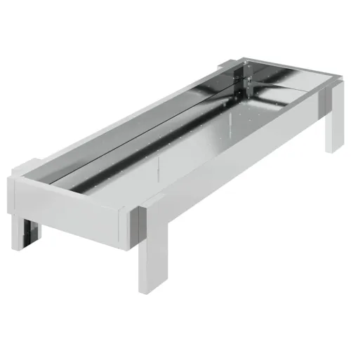 Hranilica za kokoške Srebrno 80 x 28 x 13.5 cm Cinkani čelik - Pocinčani čelik 34 x 26 x 16 cm Cijena