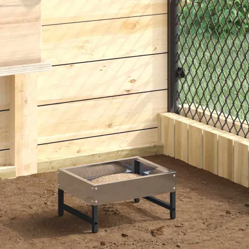 Feeder za ptice Srebrno 80 x 28 x 13.5 cm Cinkani čelik - Pocinčani čelik 34 x 26 x 16 cm Cijena