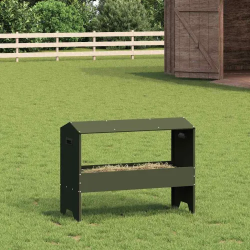Hranilica za stoku Maslinastozelena 79 x 35 x 62 cm 15 kg - Maslinastozelena Cijena