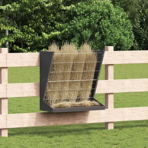 Hranilica za sijeno Crna 71 x 33 x 70 cm 5 kg - Crna Cijena