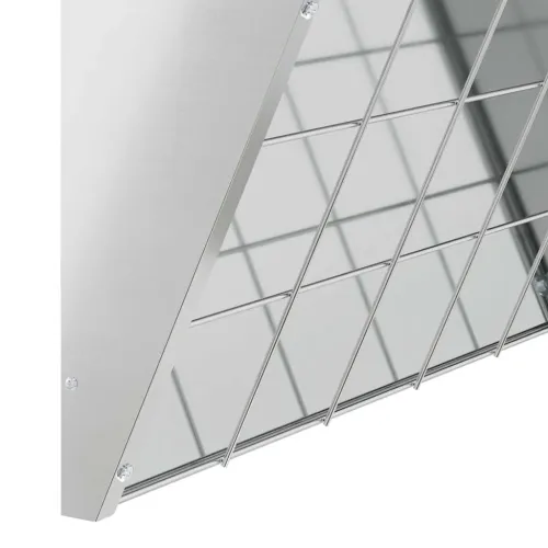Viseća hranilica za sijeno Srebrna 61 x 33 x 66 cm 5 kg - Pocinčani čelik Cijena