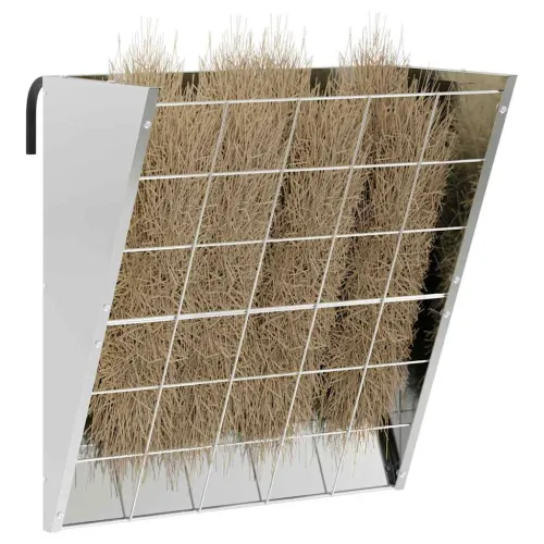 Viseća hranilica za sijeno Srebrna 61 x 33 x 66 cm 5 kg - Pocinčani čelik Cijena