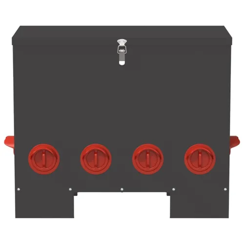 Hranilica za piliće Crna 60,5 x 29 x 51 cm 25 kg - Crna 1 10 otvora Cijena