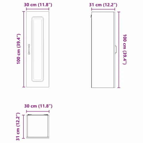 Ploča za perilicu posuđa Kalmar Visoki sjaj bijela - Bijela visokog sjaja 1x ormarić za zid (1 vrata) širine 30 cm visine 100 cm Cijena