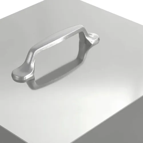 Feeder s nogom za piliće Srebrno 25 x 42 x 40 cm 4 kg - Pocinčani čelik 25 x 42 x 40 cm Cijena