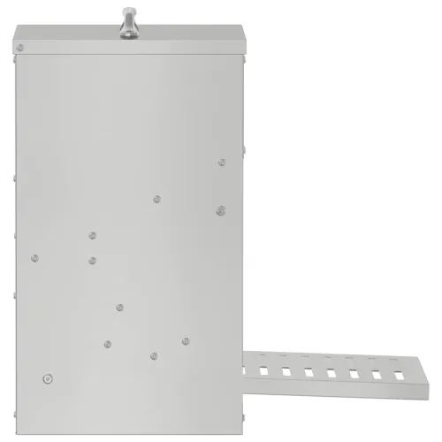 Feeder s nogom za piliće Srebrno 25 x 42 x 40 cm 4 kg - Pocinčani čelik 25 x 42 x 40 cm Cijena