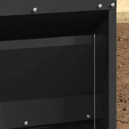 Feeder s nogom za piliće Crna 33 x 42 x 40 cm 10 kg - Crna 33 x 42 x 40 cm Cijena