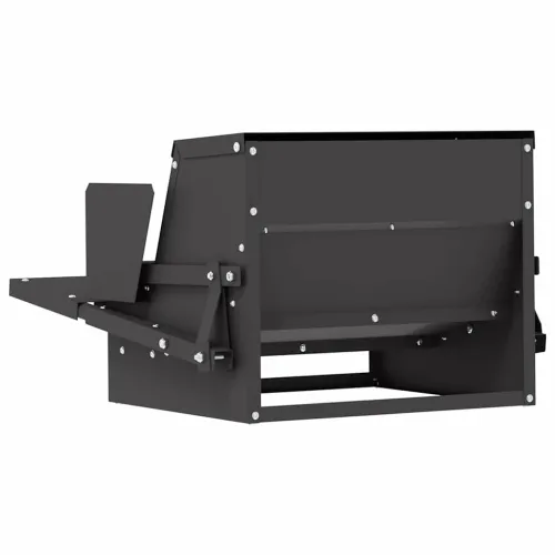 Feeder s nogom za piliće Crna 50 x 40 x 29 cm 2 kg - Crna Cijena