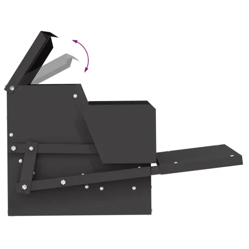 Feeder s nogom za piliće Crna 50 x 40 x 29 cm 2 kg - Crna Cijena