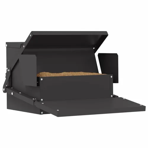 Feeder s nogom za piliće Crna 50 x 40 x 29 cm 2 kg - Crna Cijena