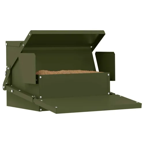 Feeder s nogom za piliće Maslinastozelena 50 x 40 x 29 cm 2 kg - Maslinastozelena Cijena