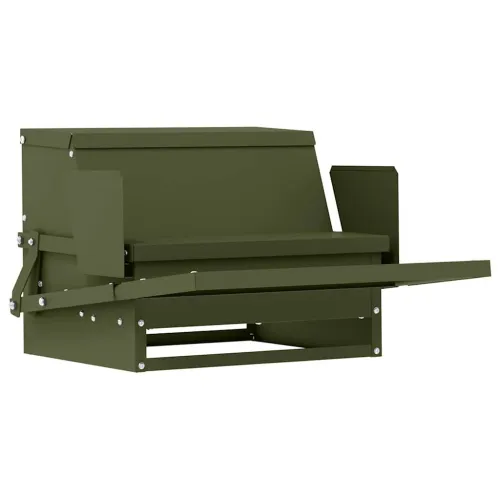 Feeder s nogom za piliće Maslinastozelena 50 x 40 x 29 cm 2 kg - Maslinastozelena Cijena