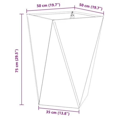 Sadilica Crna 50 x 50 x 75 cm Čelik - Crna 50 x 50 x 75 cm 1 Cijena
